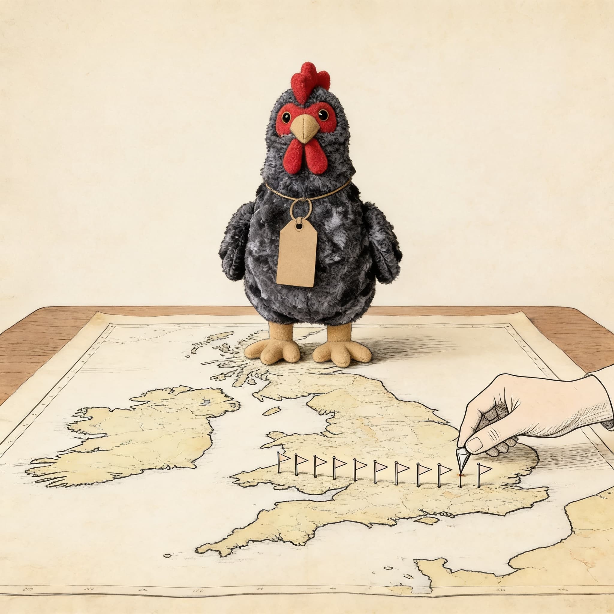 Setting a chicken's mission at a campaign table